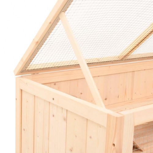 Hamsterbur 104x52x54 cm massivt træ gran