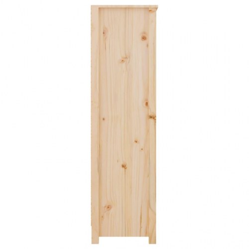 Bogreol 80x35x126 cm massivt fyrretræ