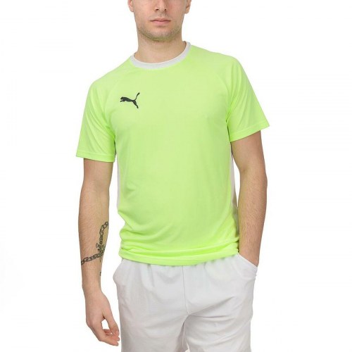 Kortærmet T-shirt til Mænd TEAM LIGA Puma 931832 01 Padel Gul - XL
