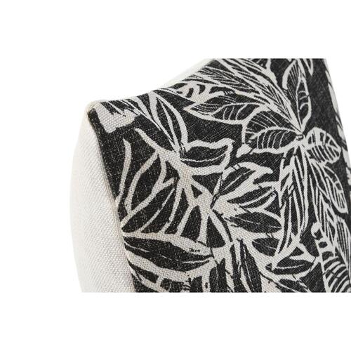 Pude Home ESPRIT Hvid Sort Udskrevet 45 x 15 x 45 cm