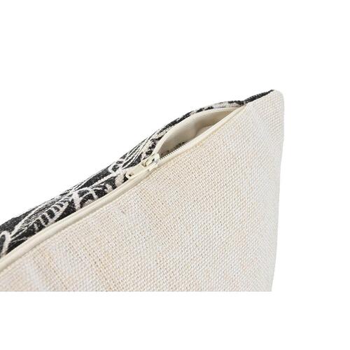 Pude Home ESPRIT Hvid Sort Udskrevet 45 x 15 x 45 cm