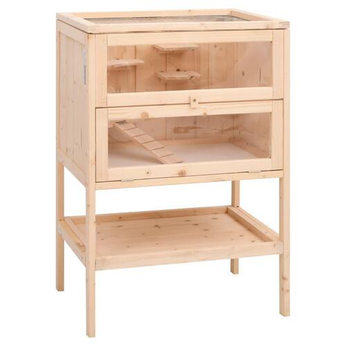 Hamsterbur 55x40x80 cm massivt fyrretræ