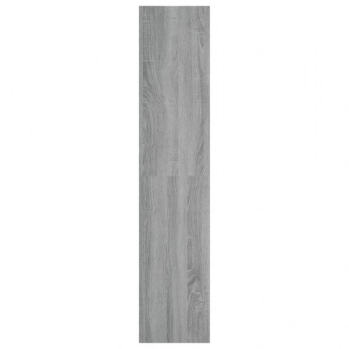Bogreol / tv-bord 36 × 30 × 143 cm - grå sonoma-eg, konstrueret træ