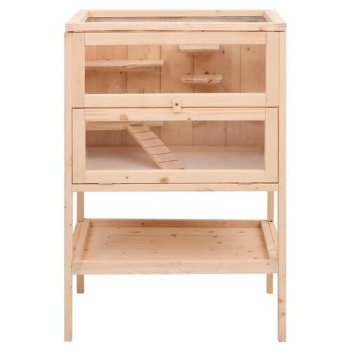 Hamsterbur 55x40x80 cm massivt fyrretræ