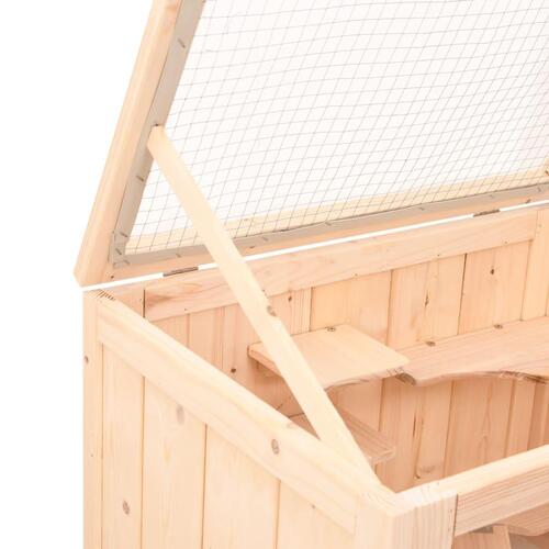 Hamsterbur 55x40x80 cm massivt fyrretræ
