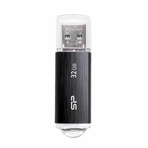 USB-stik Silicon Power SP032GBUF2U02V1K 32 GB USB 2.0 Sort 32 GB