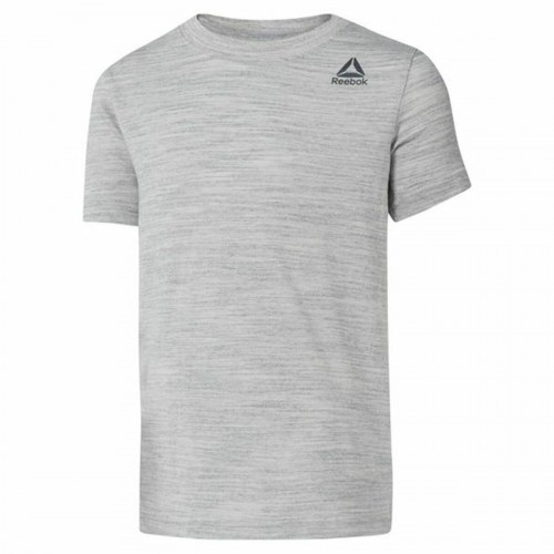 Børne Kortærmet T-shirt Reebok Essentials Marble Melange Lysegrå - 10-12 år