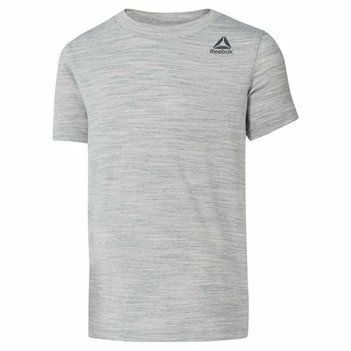 Børne Kortærmet T-shirt Reebok Essentials Marble Melange Lysegrå - 10-12 år