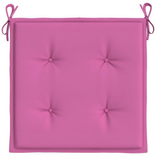 Hynder til havestol - 6 stk., 50×50×4 cm, oxfordstof, lyserød