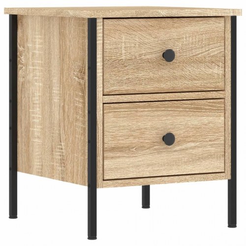 Sengebord 40 × 42 × 50 cm i konstrueret træ - sonoma-eg