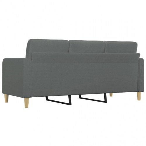 3-personers sofa i stof - mørkegrå, 198 cm
