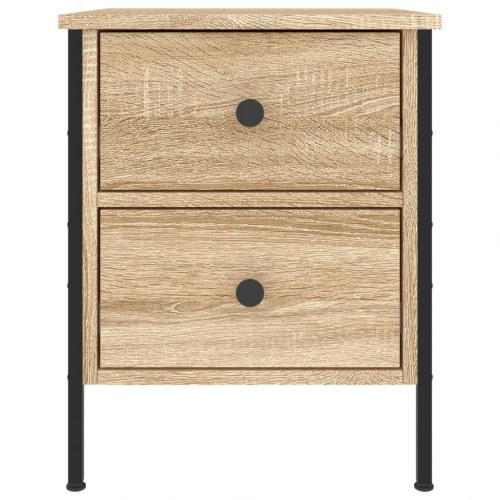 Sengebord 40 × 42 × 50 cm i konstrueret træ - sonoma-eg