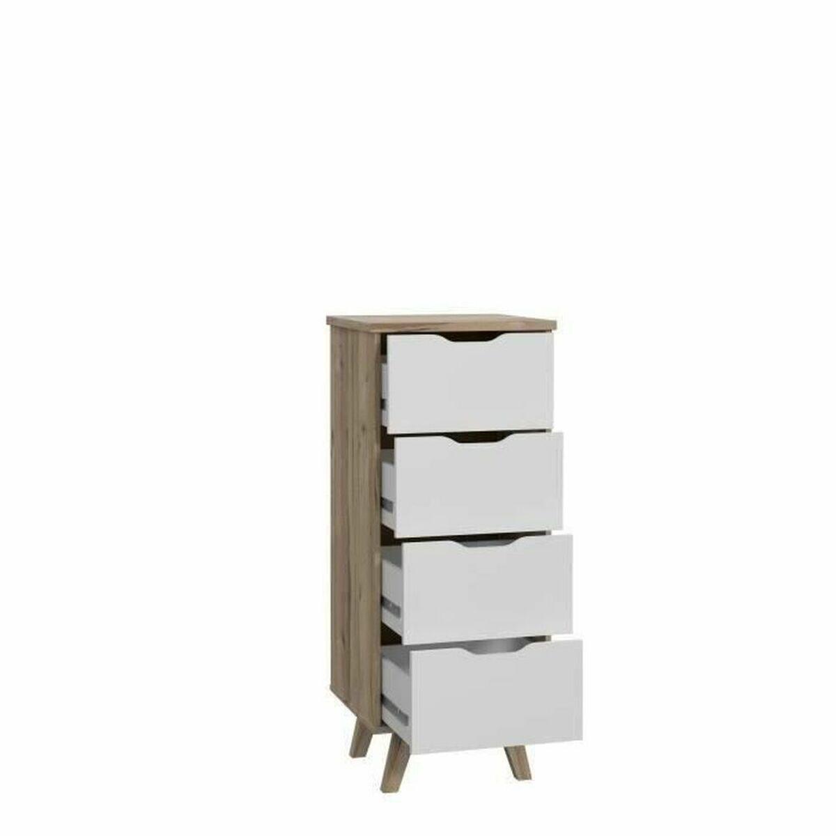 Vankka Hrast kommode - 4 skuffer, 45 × 42 × 108 cm