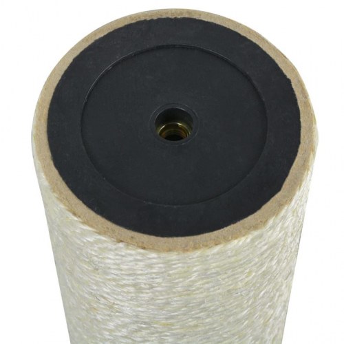 Kradsetræ til katte - vægmonteret sisalsøjle 8 × 40 cm, beige