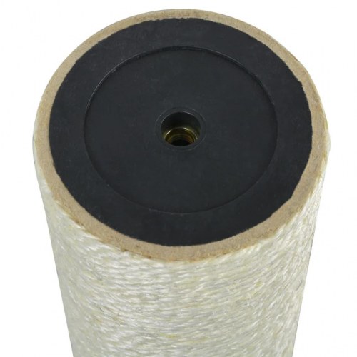 Kradsetræ til kat - væghængt sisalsøjle 8 × 50 cm, beige