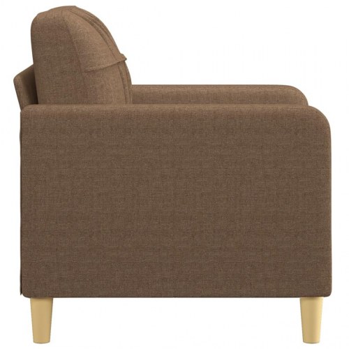 Lænestol i stof - 60 cm sæde, brun