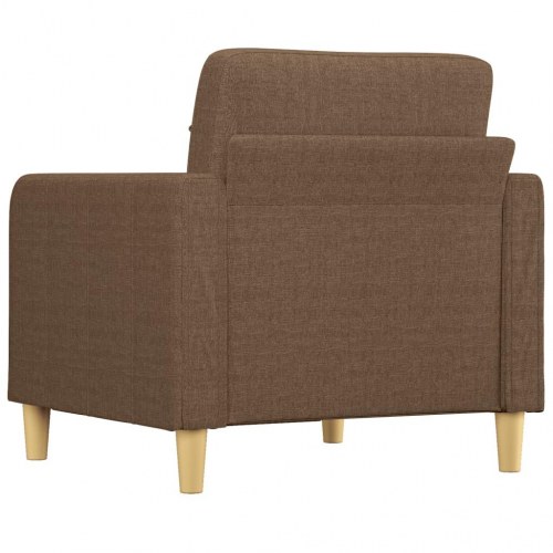 Lænestol i stof - 60 cm sæde, brun
