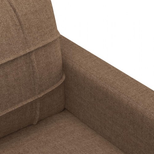 Lænestol i stof - 60 cm sæde, brun