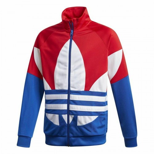 Sportsjakke til børn Adidas Big Trefoil Rød - 6-7 år