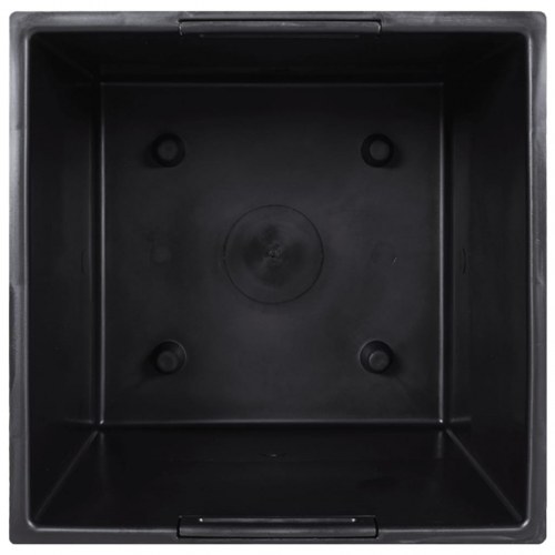 Plantekrukke 21/49 l udtagelig indsats PP rattanlook hvid