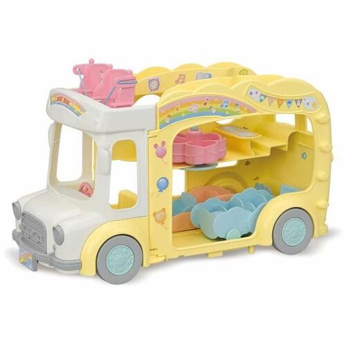 Tilbehør til dukkehus Sylvanian Families 5744 Rainbow Fun Nursery Bus