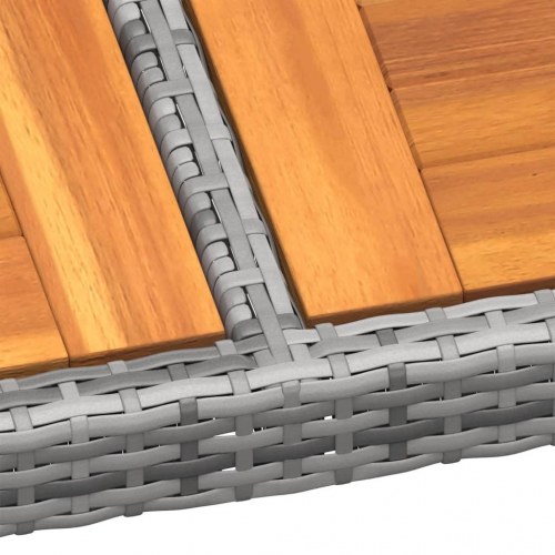 Loungesæt til haven 11 dele polyrattan grå