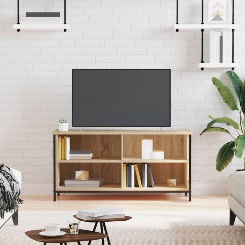 Tv-bord 100×40×50 cm i konstrueret træ - sonoma-eg
