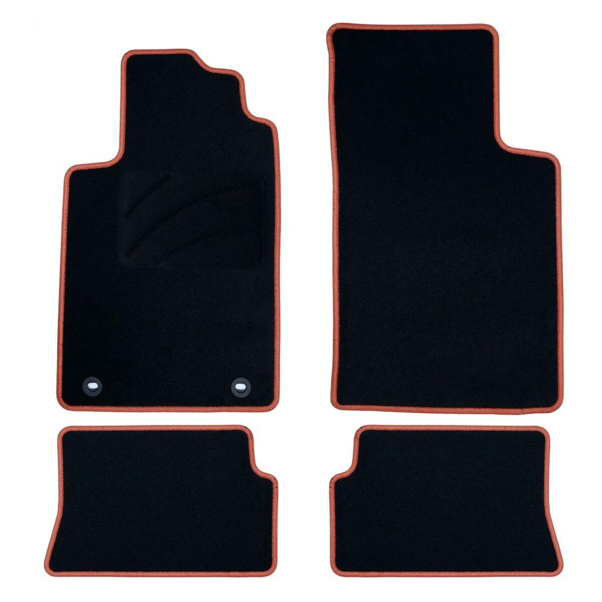 OCC Motorsport bil gulvmåtter - OCCRT0032YE, orange kant