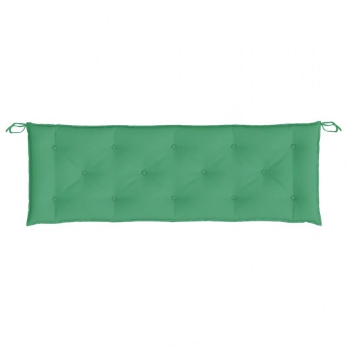 Hynder til havebænk 2 stk. 150 x 50 x 7 cm - grøn