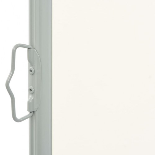 Sammenrullelig sidemarkise til terrassen 120x300 cm creme