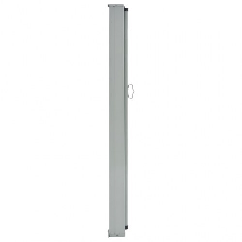 Sammenrullelig sidemarkise til terrasse/altan 140 × 300 cm - sort