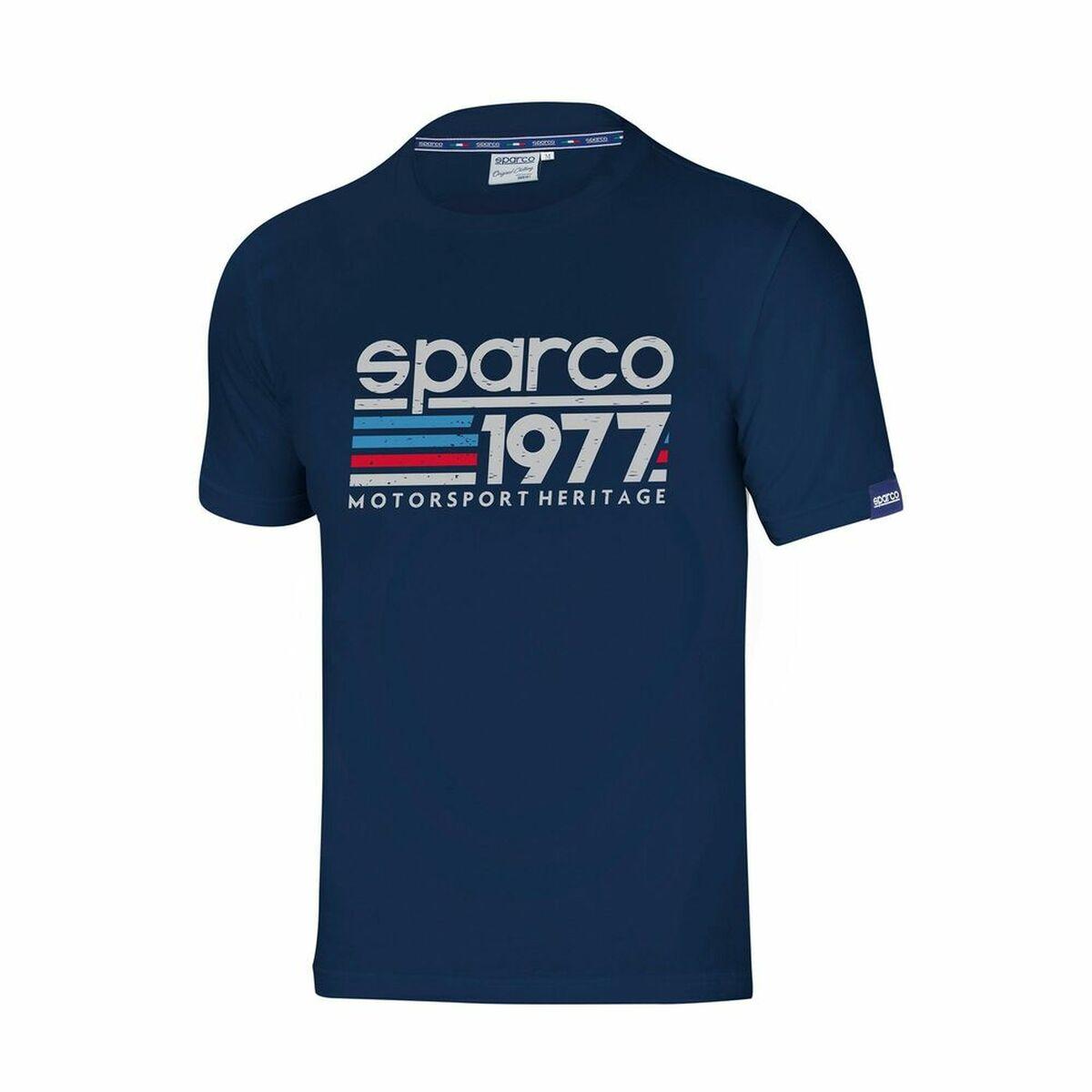 Sparco 1977 Heritage T-shirt - marineblå, kortærmet, str. M