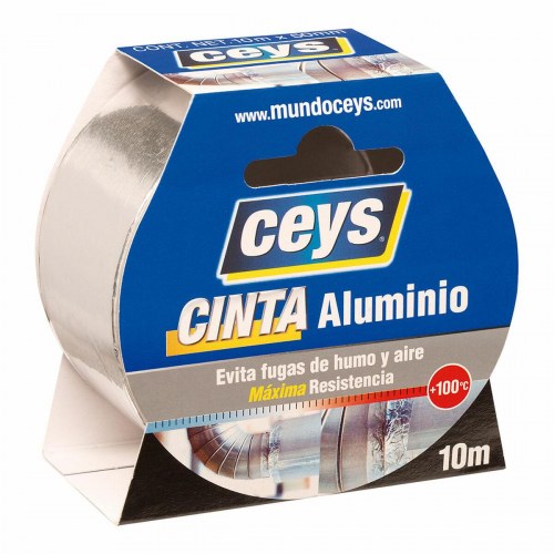 Ceys isoleringstape - aluminium, 10 m × 50 mm