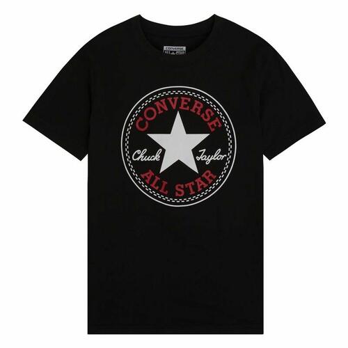 Kortærmet T-shirt Converse Chuck Taylor All Star Core Sort 12-13 år
