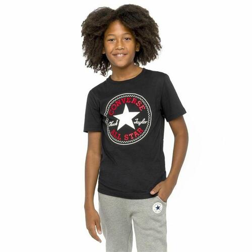 Kortærmet T-shirt Converse Chuck Taylor All Star Core Sort 12-13 år