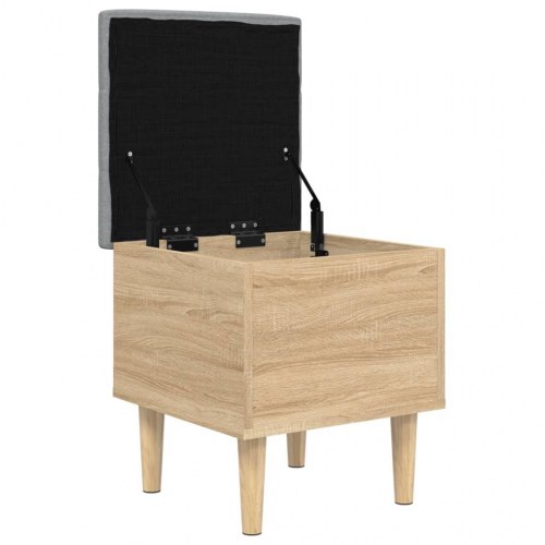 Skobænk med opbevaring 42 x 42 x 46 cm i sonoma-eg