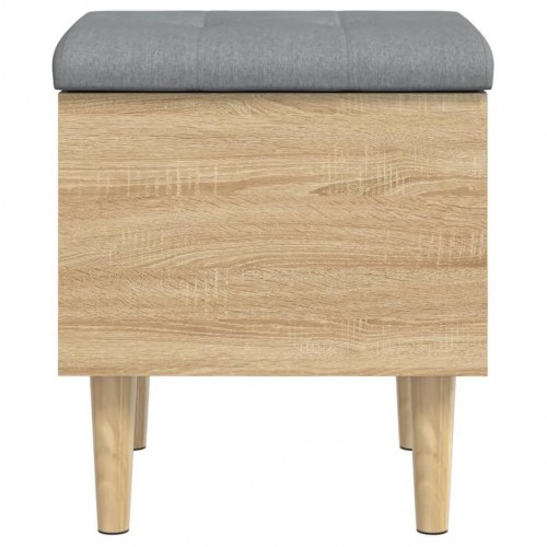 Skobænk med opbevaring 42 x 42 x 46 cm i sonoma-eg