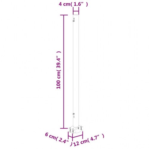 Sammenrullelig sidemarkise til terrasse/altan 160 × 300 cm - creme