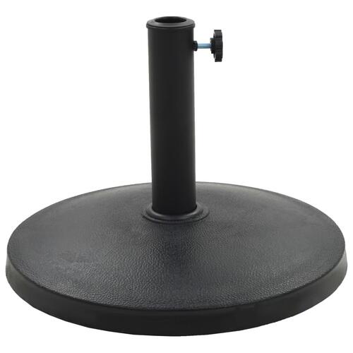 Parasolfod rund polyresin 10 kg sort