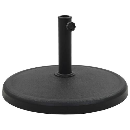 Parasolfod rund polyresin 19 kg sort
