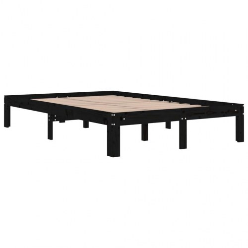 Sengeramme 120x190 cm Small Double massivt træ sort