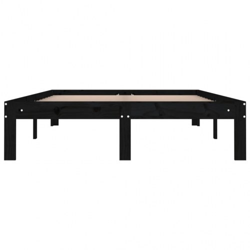 Sengeramme 120x190 cm Small Double massivt træ sort