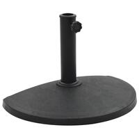 Parasolfod rund polyresin 9 kg sort