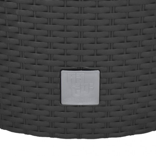 Plantekrukke 35/37,5 l udtagelig indsats PP rattanlook antracit