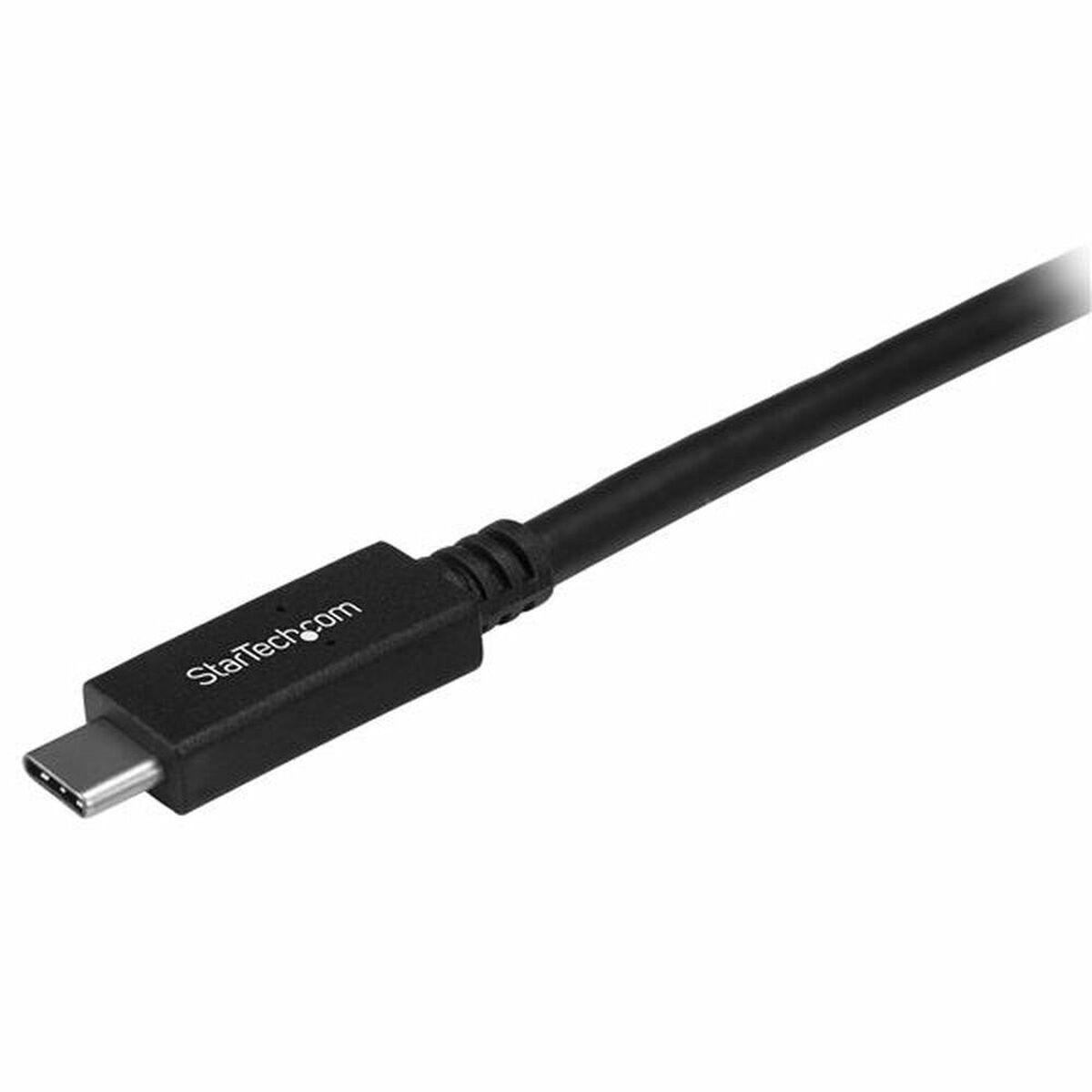 USB-C kabel StarTech 1 m - USB 3.2, hanhan, sort billede