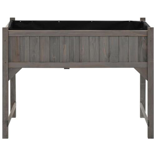 Højbed med drivhus 110x54x120 cm massivt grantræ