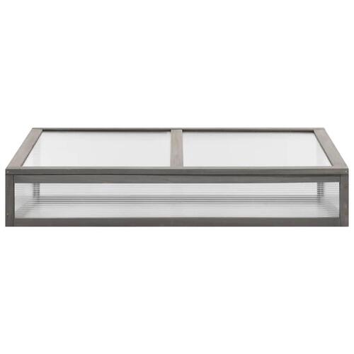 Højbed med drivhus 110x54x120 cm massivt grantræ