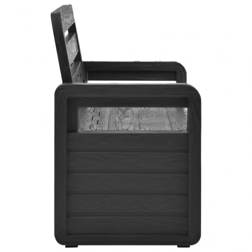 Opbevaringsbænk til haven 132,5 cm plastik antracitgrå