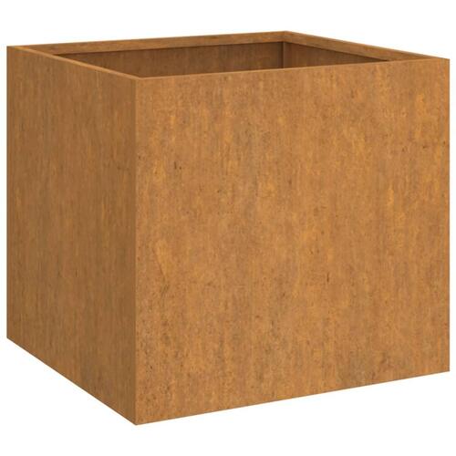 Plantekasser 2 stk. 42x40x39 cm cortenstål