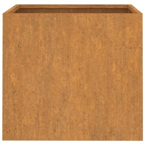 Plantekasser 2 stk. 42x40x39 cm cortenstål